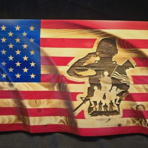 #662 military silhouette image 1, Front View