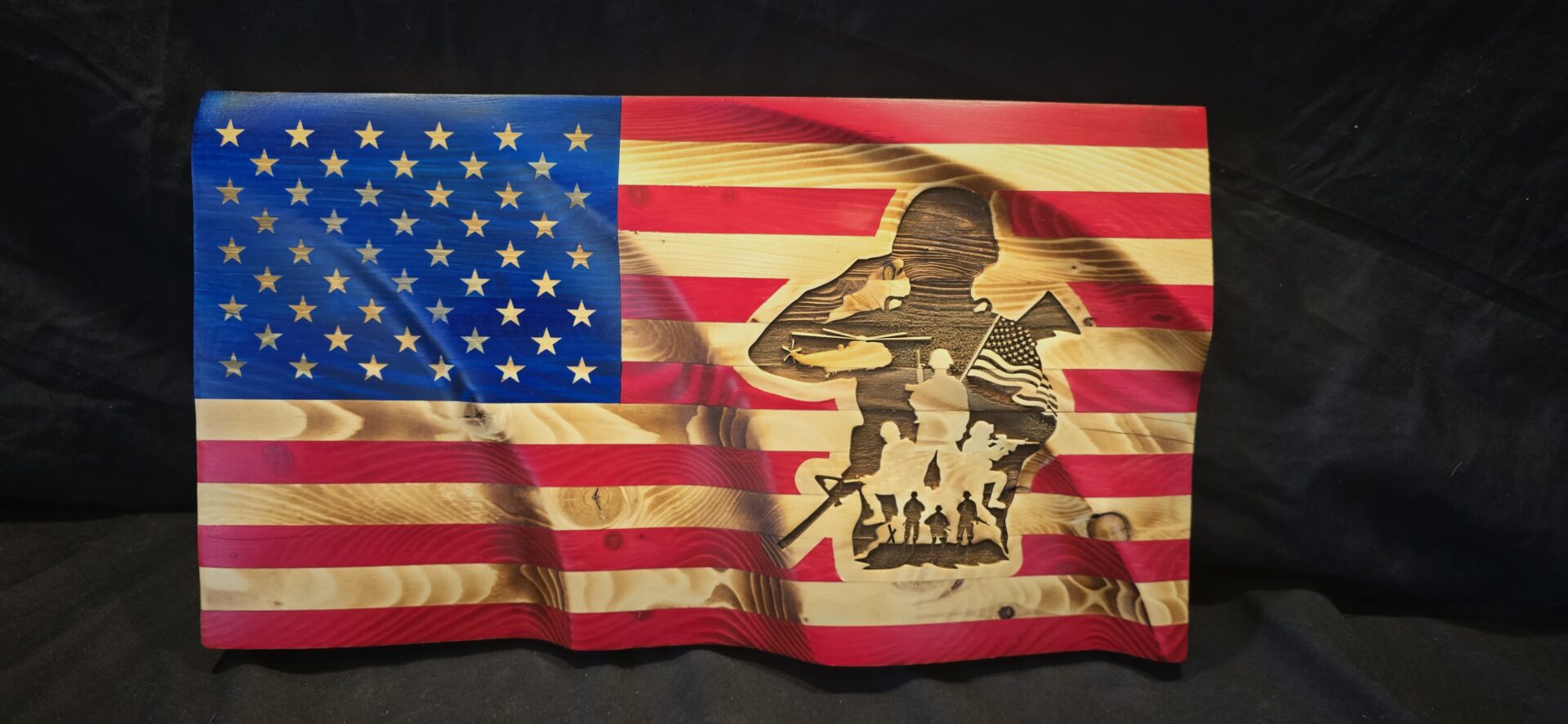 #662 military silhouette image 1, Front View